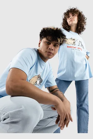 BROTHER MERLE Love Stinks T-Shirt blu