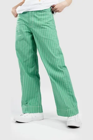 Numph Nuparis Cropped Jeans verde