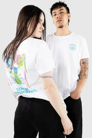 PARTY PANTS Heavy Dinkers T-Shirt bianco