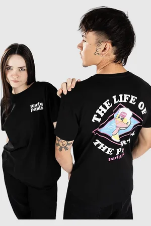PARTY PANTS Permanent Vacation T-Shirt nero
