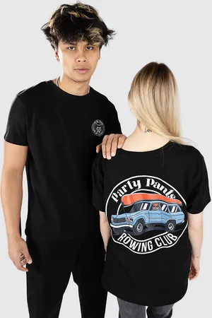 PARTY PANTS Rowing Club T-Shirt nero
