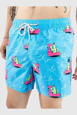 PARTY PANTS River Dino Boardshorts blu
