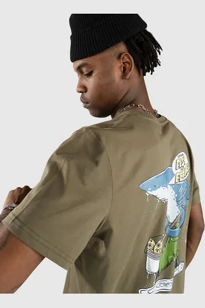 Blue Tomato Fish Not Feelings T-Shirt verde