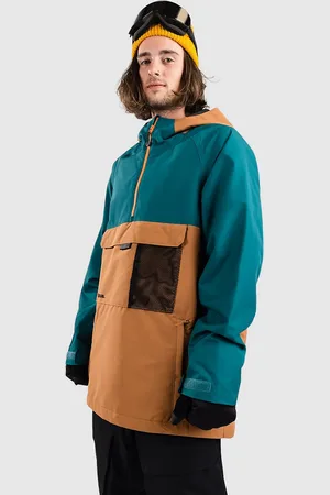 Coal Alder Giacca a mezza zip marrone