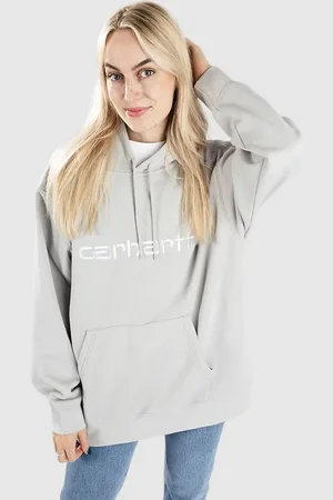 Carhartt Hooded Felpa con Cappuccio grigio
