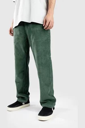 Blue Tomato Cord Relaxed Pantaloni verde