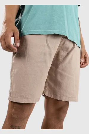 Denim Project Long Linen Pantaloncini marrone