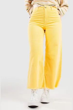 Billabong Free Fall Pantaloni di Velluto giallo