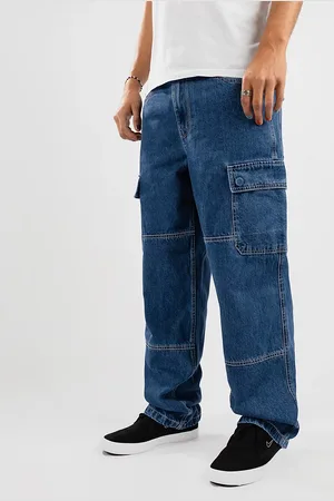 Empyre Sk8 Denim Cargo Jeans blu