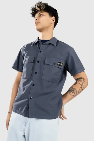 Stan Ray Cpo Short Camicia blu