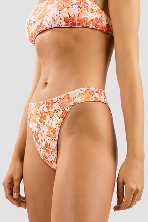 Rhythm Rosa Floral Hi Banded Bikini Bottom fantasia