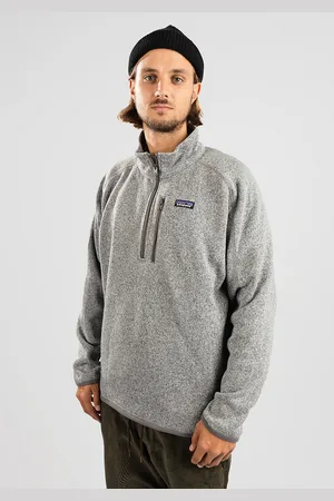 Patagonia Better 1/4 Felpe con Zip e Cappuccio grigio