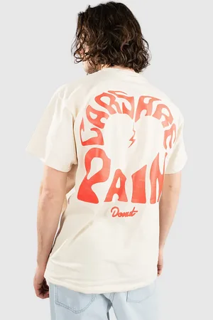 Donut Cap Heart T-Shirt bianco