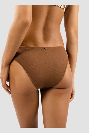 Rhythm Avoca Holiday Bikini Bottom marrone