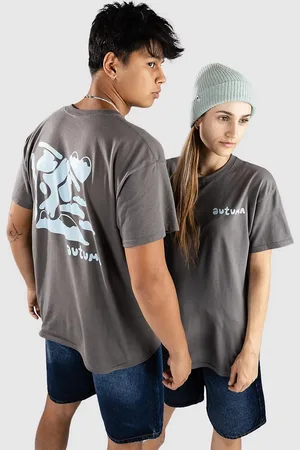 Autumn Headwear Peak Plant T-Shirt grigio