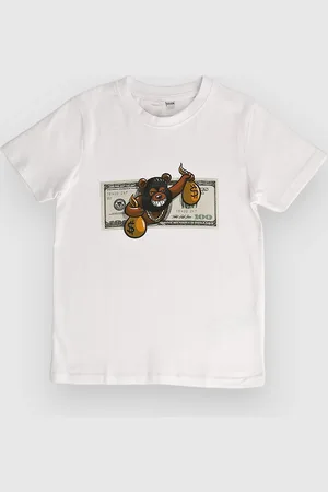 Mister Tee Money Bear Kids T-Shirt bianco