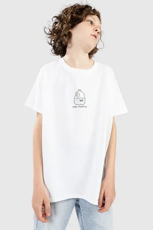 A.Lab Stay Thirsty Kids T-Shirt bianco