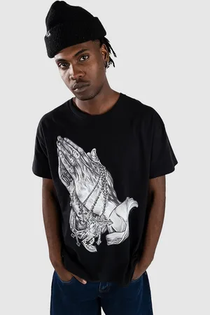 Famous Stars and Straps Praying Hands T-Shirt nero