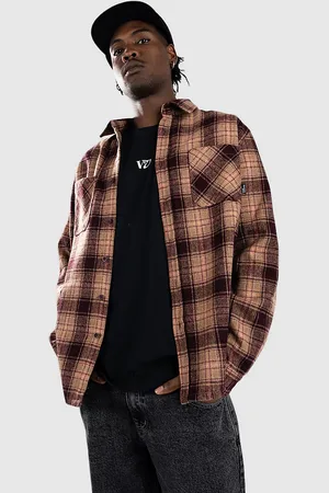 Blue Tomato Flannel Over Camicia marrone