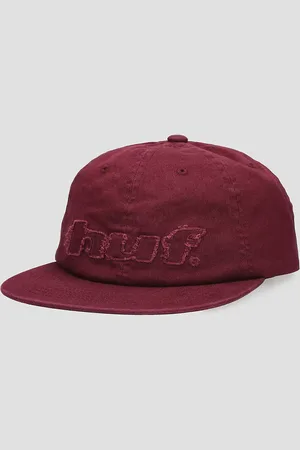 Huf Distressed Logo 5 Panel Cappellino rosso