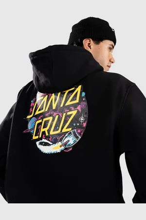 Santa Cruz Space Dot Felpa con Cappuccio nero