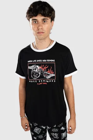 A Lost Cause Demonade Ringer T-Shirt nero
