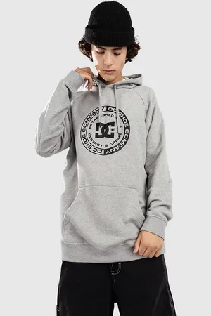 DC Comics Originals Corpo Raglan Ph Felpa con Cappuccio grigio