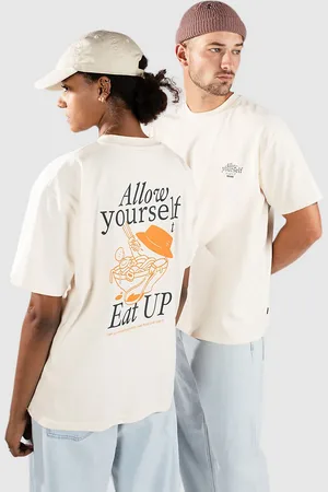 Woodbird Baine Eat T-Shirt bianco