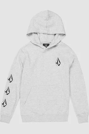 Volcom Iconic Stone PO Kids Felpa con Cappuccio grigio