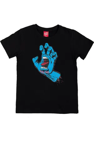 Santa Cruz Screaming Hand Kids T-Shirt nero