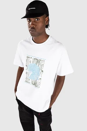 blue flowers Generation T-Shirt bianco