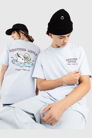 BROTHER MERLE Dolphin T-Shirt blu