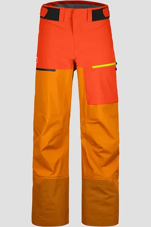 ORTOVOX 3L Ravine Shell Pantaloni arancione
