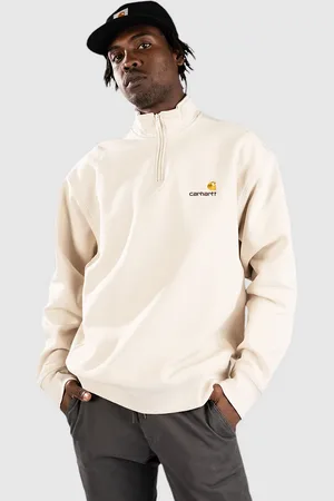 Carhartt Half Zip American Script Felpe con Zip e Cappuccio