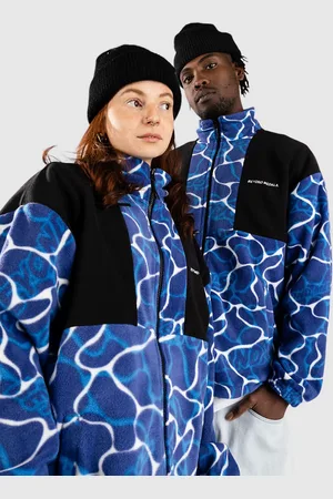 BEYOND Fleece Felpe con Zip e Cappuccio blu