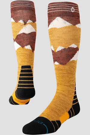 Stance Windy Peaks Mid Wool Snow Calze Funzionali giallo