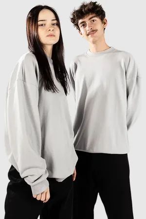 Urban classics Light Terry Crew Felpa grigio