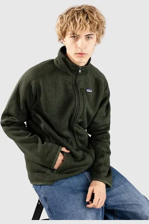 Patagonia Better Sweater Felpe con Zip e Cappuccio verde