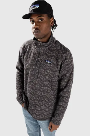 Patagonia Better 1/4 Felpe con Zip e Cappuccio grigio