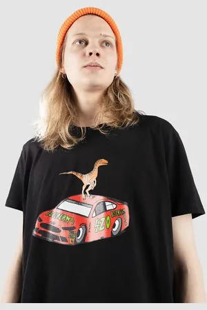 ICECREAM 420 Dinosour Racing Logo T-Shirt nero