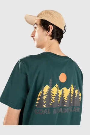 Coal Sunset Trees T-Shirt verde