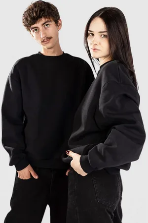 Urban classics Fluffy Crewneck Felpa nero