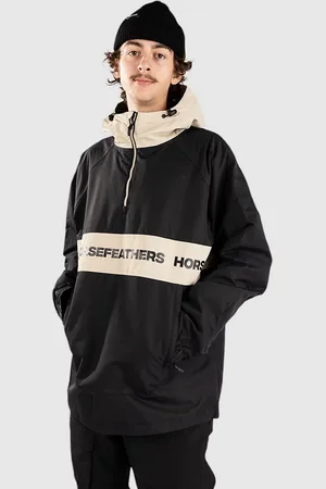 Horsefeathers Gordie Giacca a mezza zip nero