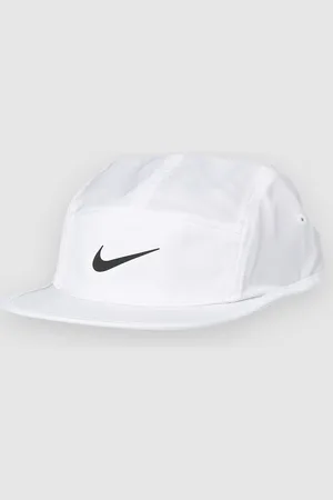 Nike Dri-Fit Fly Unstructured Swoosh Cappellino bianco