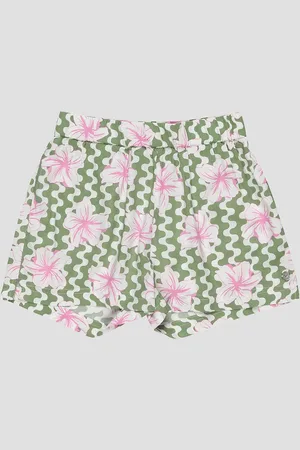Roxy Blue Ocean Floo Kids Pantaloncini verde