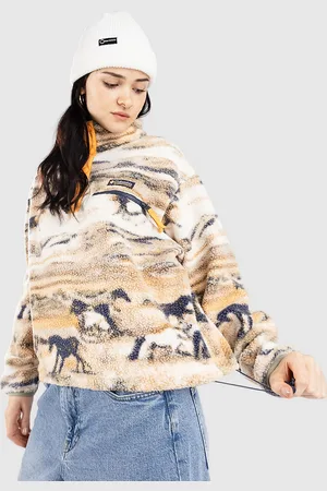 Columbia Helvetia II Printed Cropped Half Snap Felpa con Zip fantasia