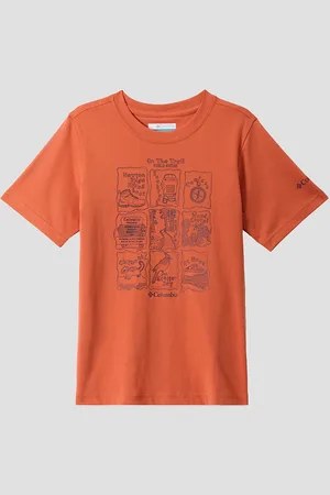 Columbia Valley Creek Short Sleeve Graphic Kids T-Shirt arancione