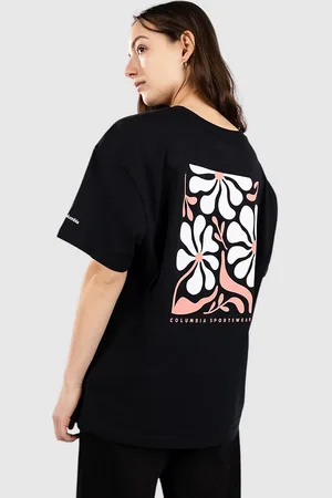 Columbia Rolling Bend Graphic Oversized T-Shirt nero
