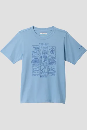 Columbia Valley Creek Short Sleeve Graphic Kids T-Shirt blu