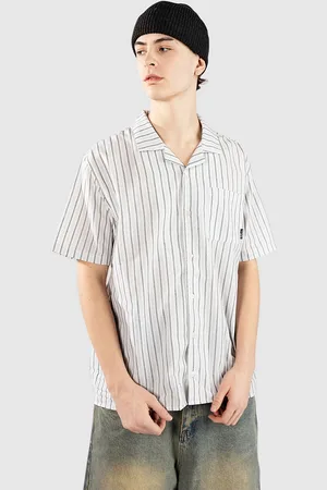 Blue Tomato Striped Linen Camicia fantasia